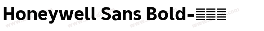 Honeywell Sans Bold字体转换